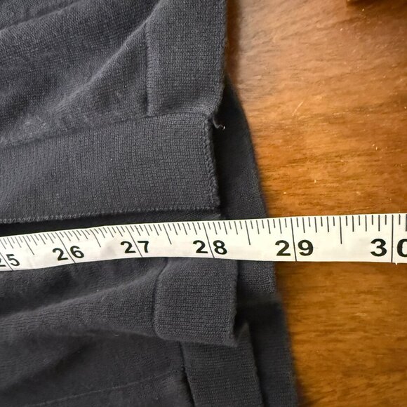 Malo Cardigan Button Down & Short Sleeve Sweater Twin Set Black 100% Cotton Sz M - Picture 8 of 14